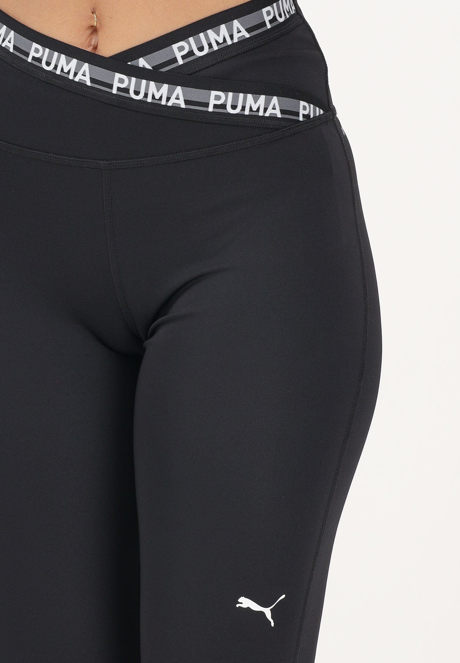 PUMA Leggings W STRONG CROSS FRONT TIGHT 7/8 nero da donna 528498 01 PUMA 