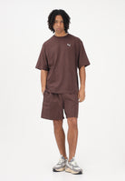 PUMA T-shirt a manica corta WARDROBE ESS marrone da uomo 629645 31 PUMA 