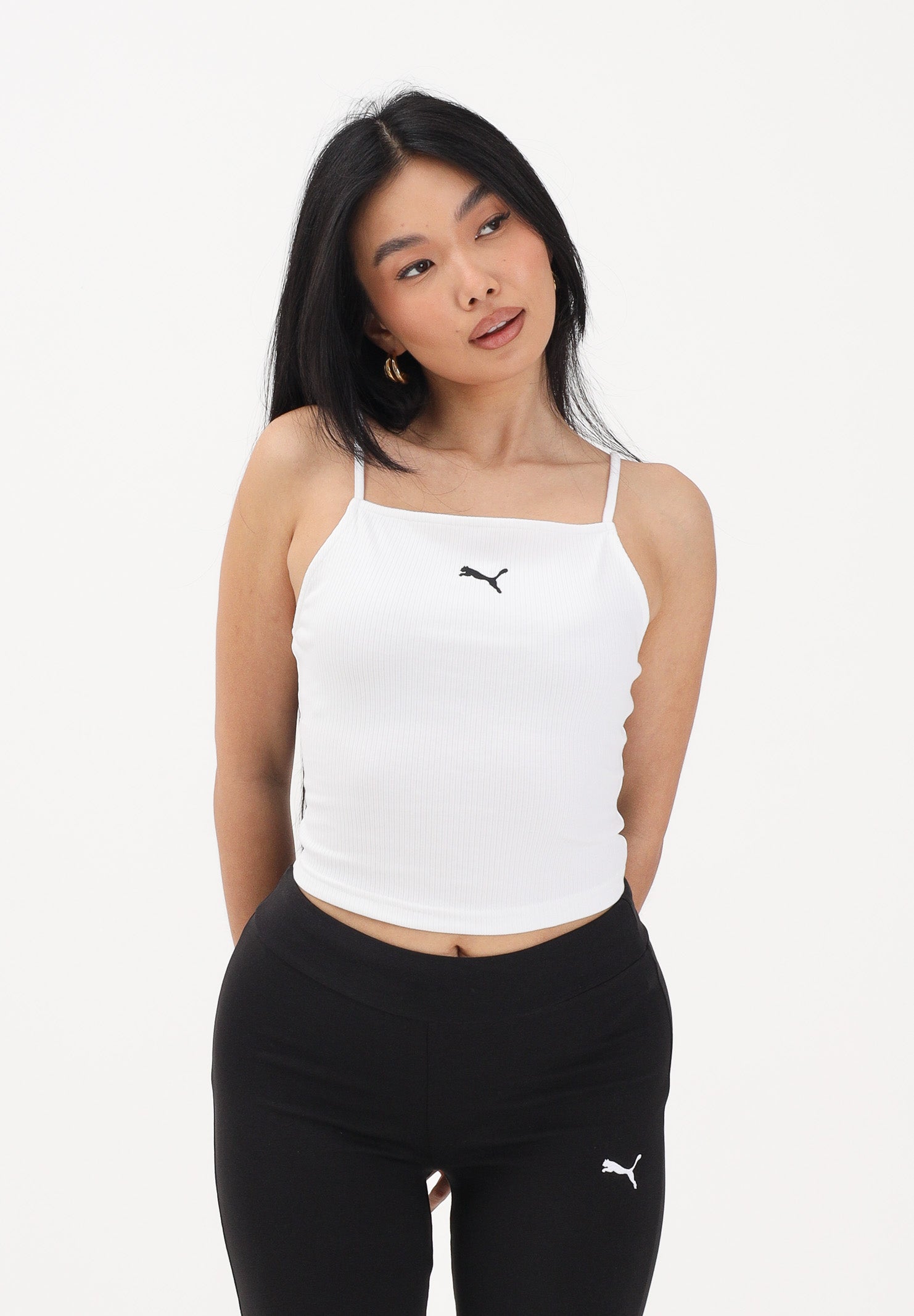 PUMA Top WARDROBE ESS bianco da donna 629771 02 PUMA 