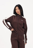 PUMA Felpa con zip T7 ALWAYS ON marrone da donna 629796 31 PUMA 