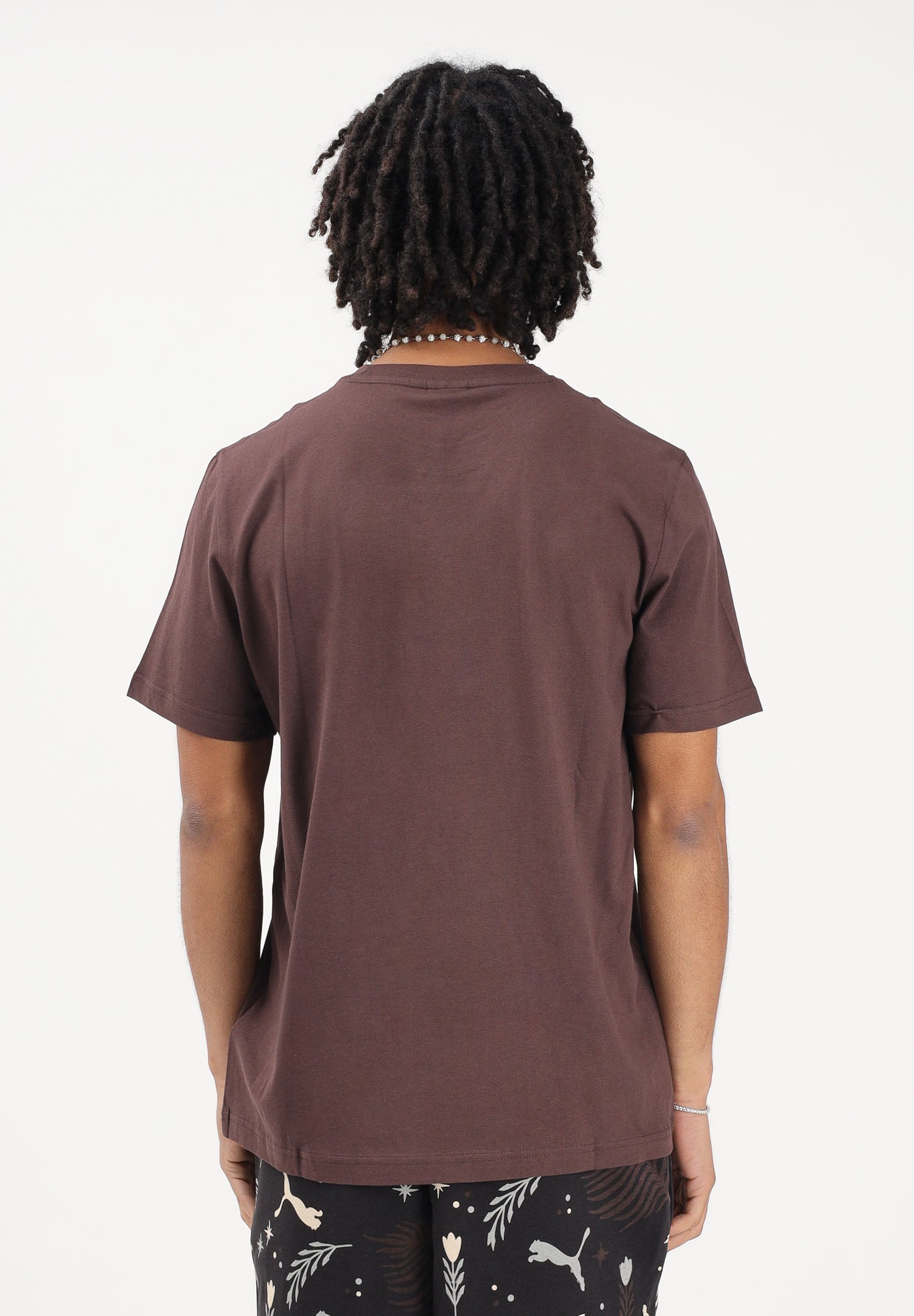 PUMA T-shirt a manica corta Sunset Drive marrone da uomo 634394 31 PUMA 