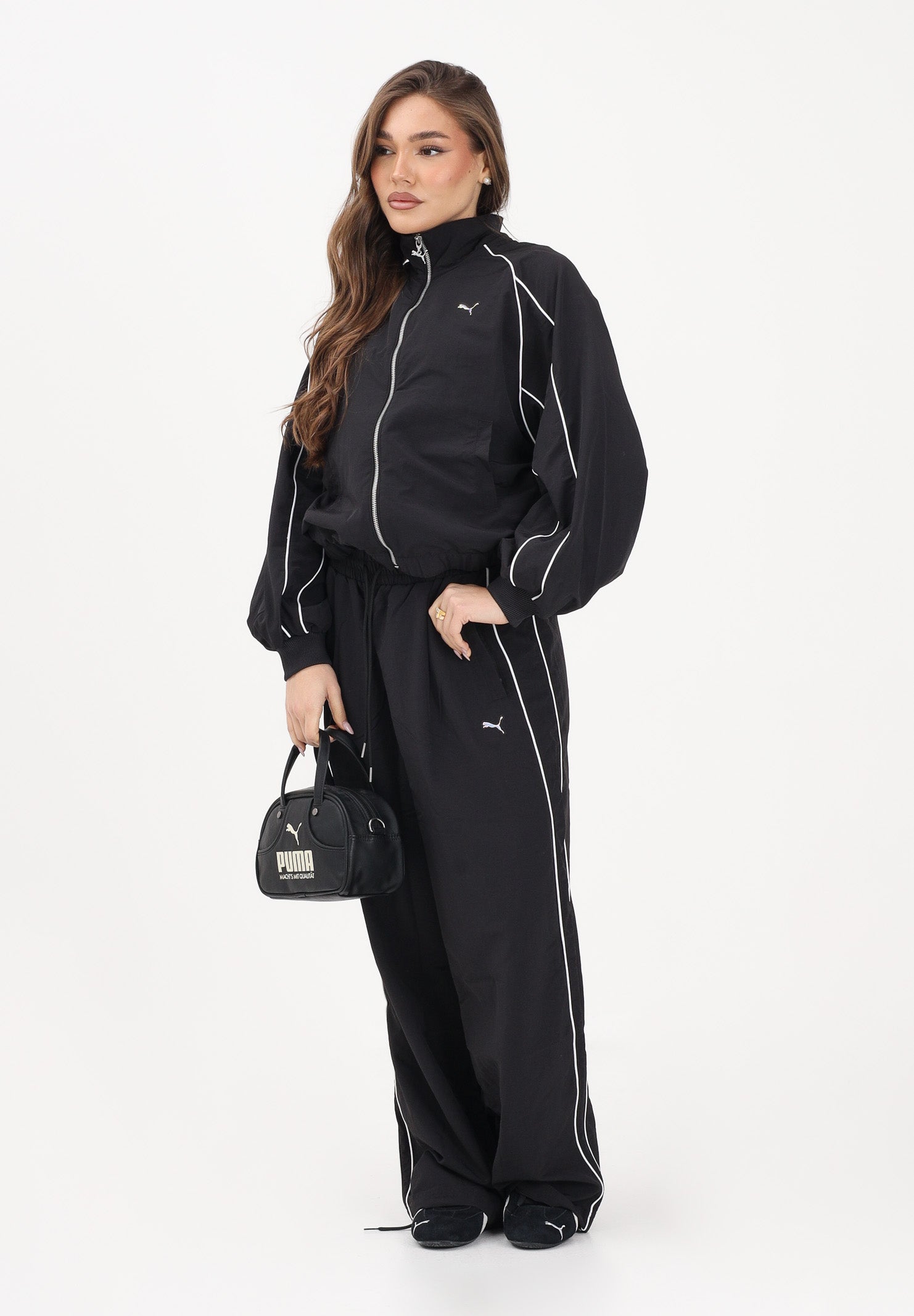 PUMA Pantalone sportivo T7 nero da donna 634559 01 PUMA 