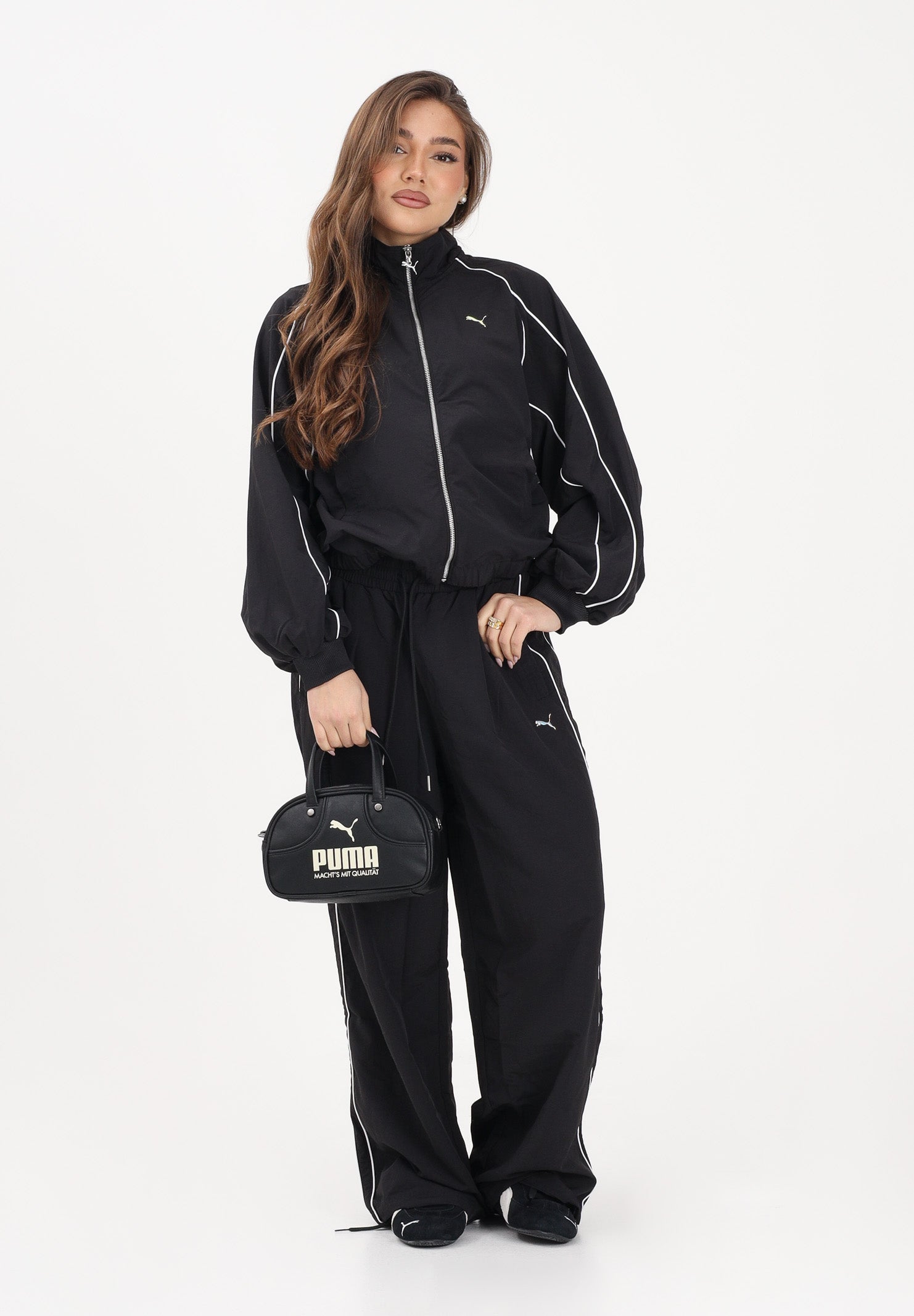 PUMA Pantalone sportivo T7 nero da donna 634559 01 PUMA 