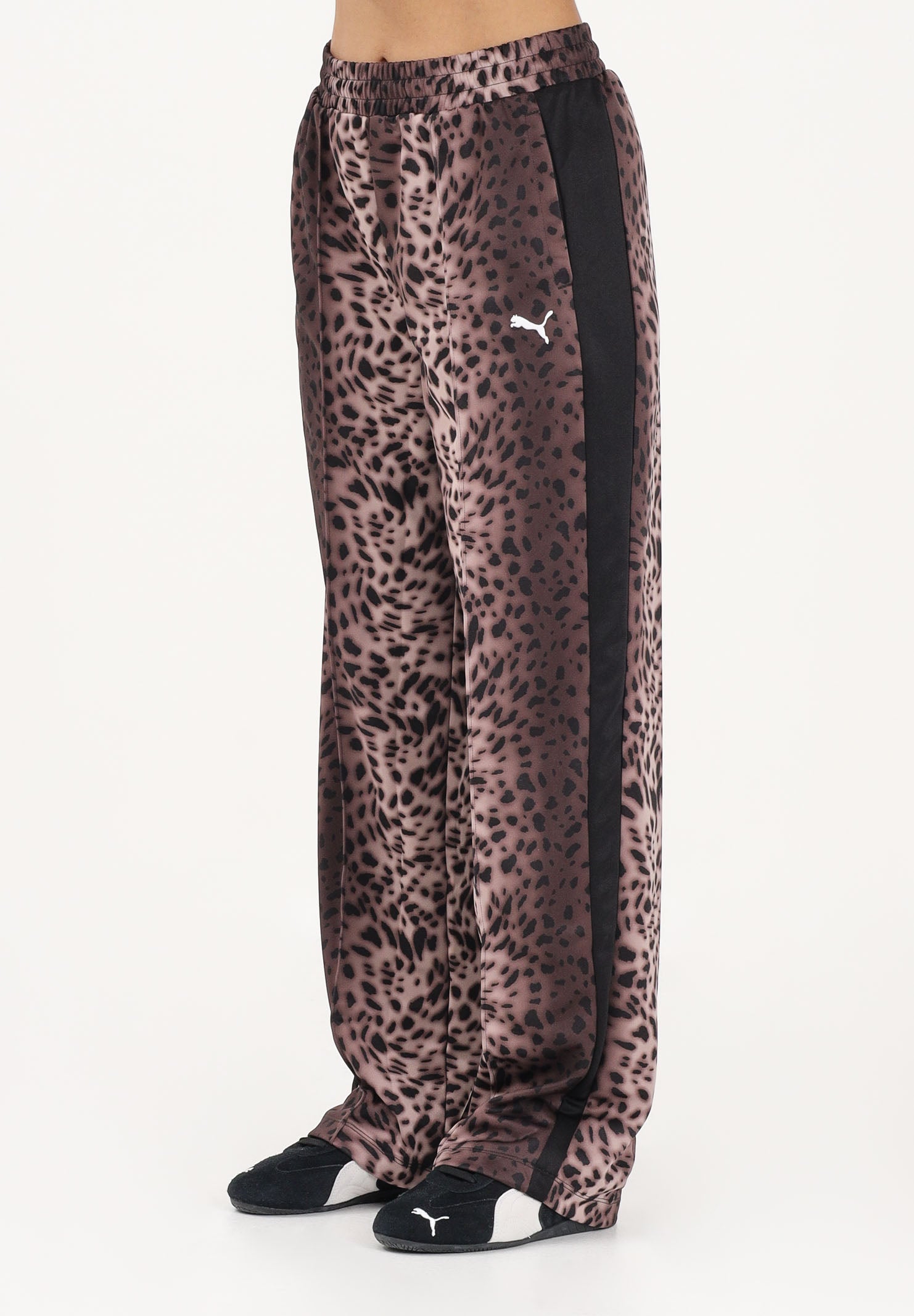 PUMA Pantalone sportivo T7 Leo Luxe marrone da donna 634564 01 PUMA 