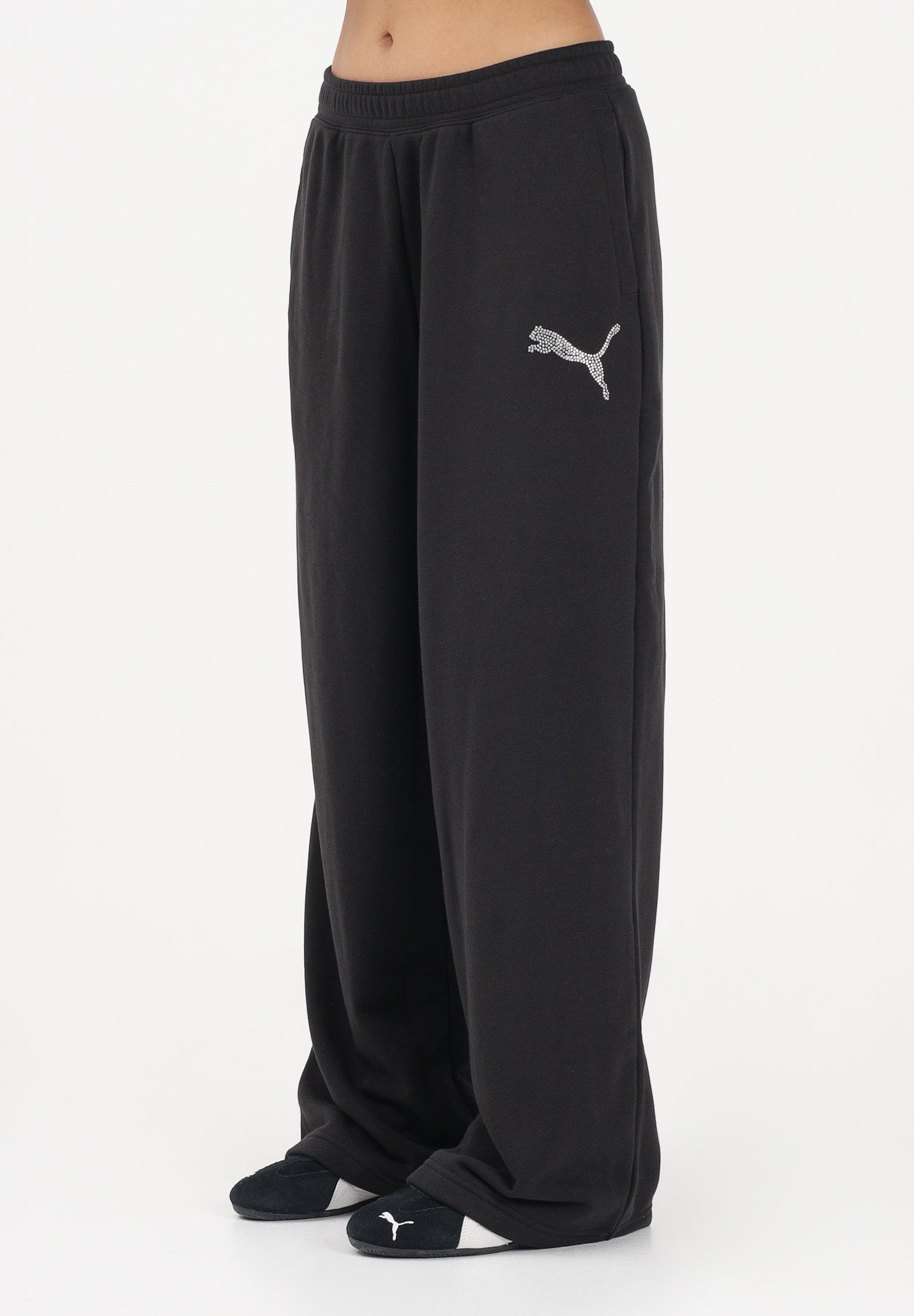 PUMA Pantalone sportivo Essentials Graphics nero da donna 634567 01 PUMA 