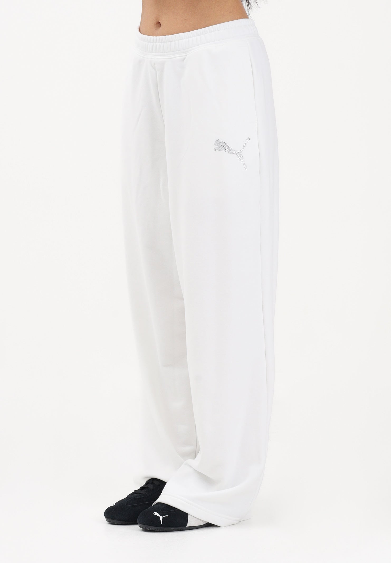 PUMA Pantalone sportivo Essentials Graphics bianco da donna 634567 02 PUMA 