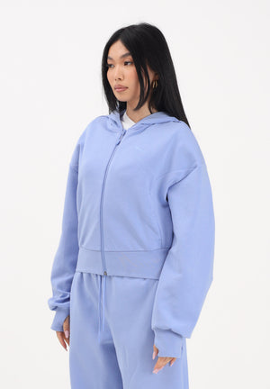 PUMA Felpa con zip PUMATECH SENSE azzurro polvere da donna 634571 60 PUMA 