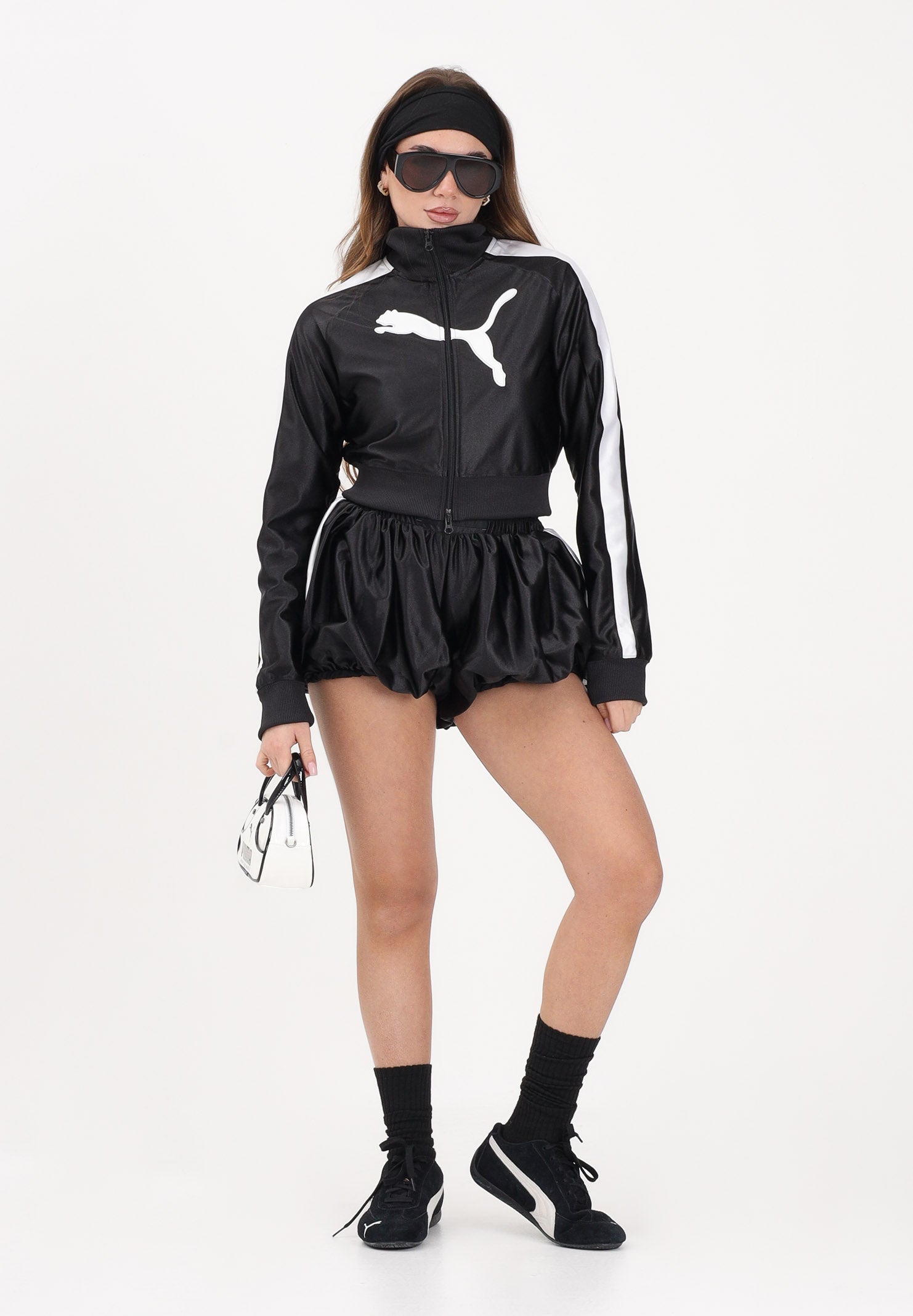 PUMA Felpa con zip FUTURE.PUMA.ARCHIVE T7 nera da donna 634592 01 PUMA 