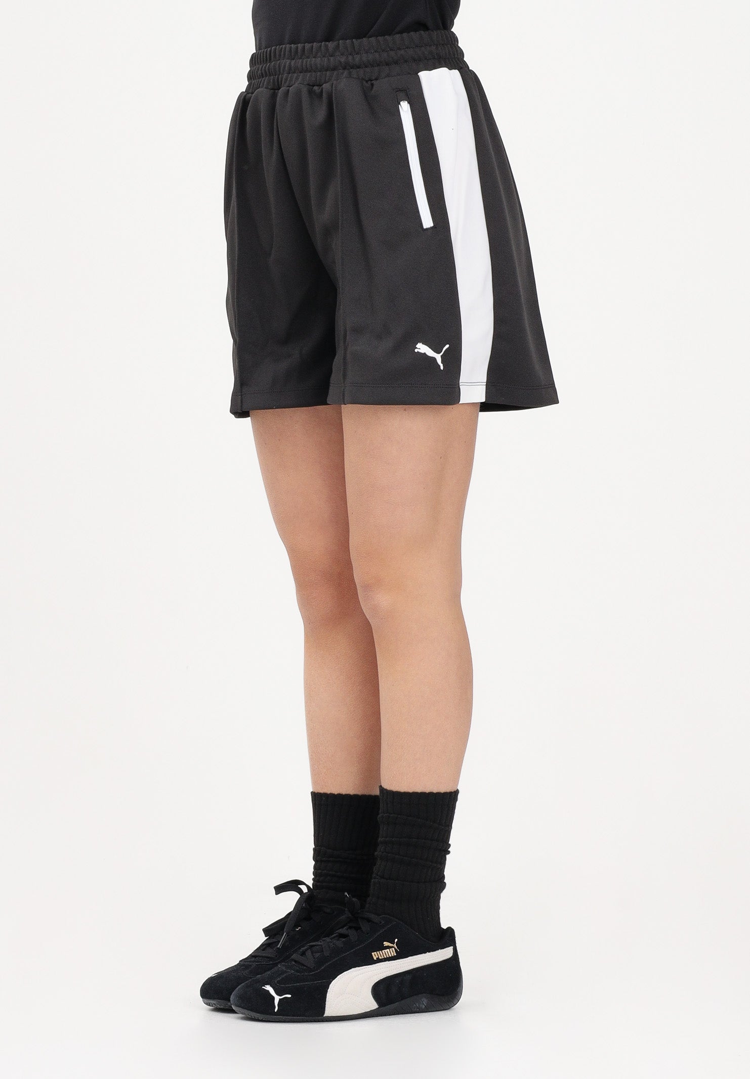 PUMA Shorts sportivo T7 4" nero da donna 634620 01 PUMA 