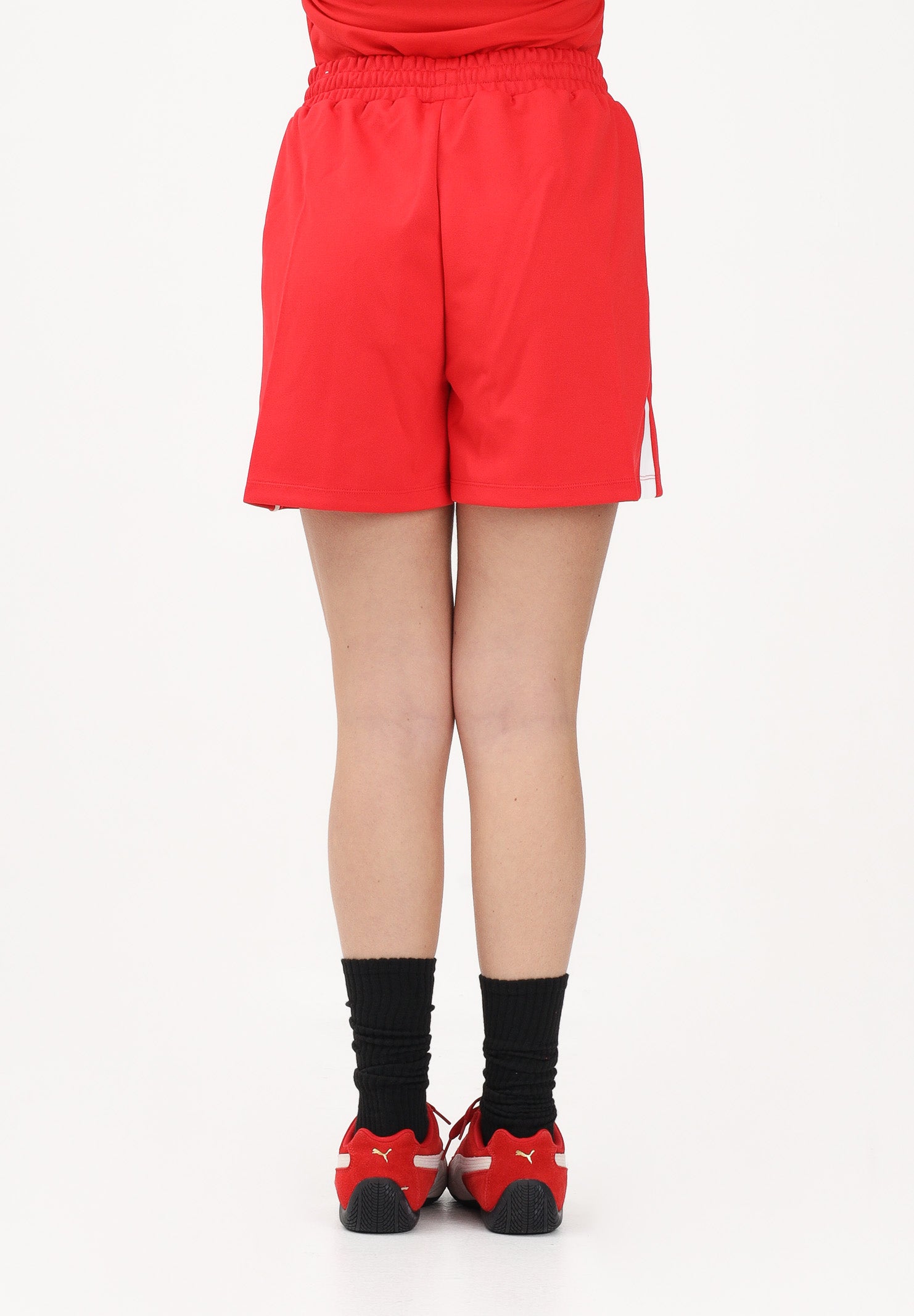 PUMA Shorts sportivo T7 4" rosso da donna 634620 11 PUMA 