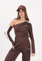PUMA Top asimmetrico T7 marrone da donna 634623 13 PUMA 