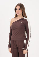 PUMA Top asimmetrico T7 marrone da donna 634623 13 PUMA 