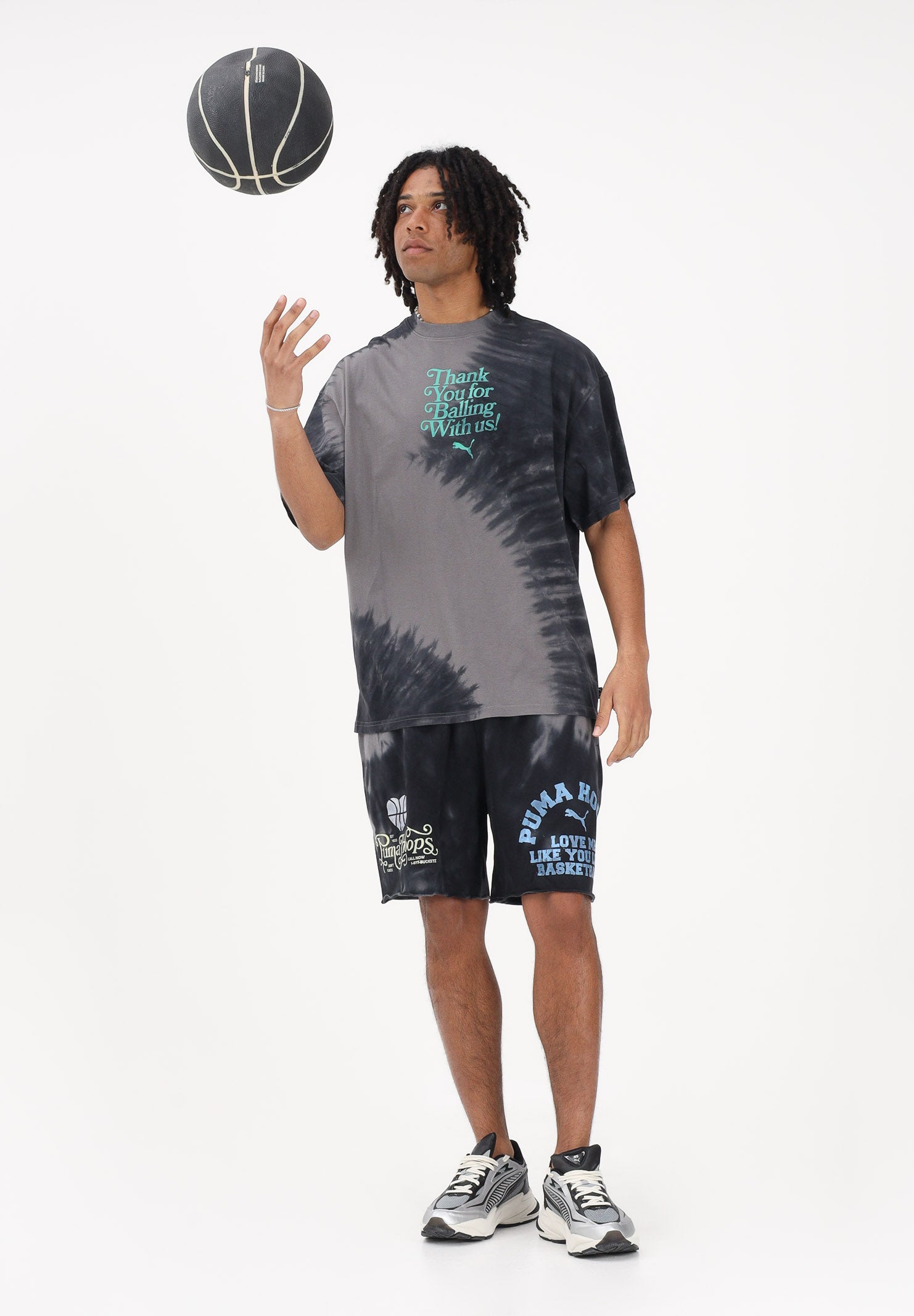 PUMA T-shirt a manica corta What The Fun grigia da uomo 635002 01 PUMA 