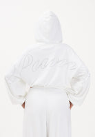 PUMA Felpa con zip garzata Essentials Graphics Bedazzled bianca da donna 635394 02 PUMA 