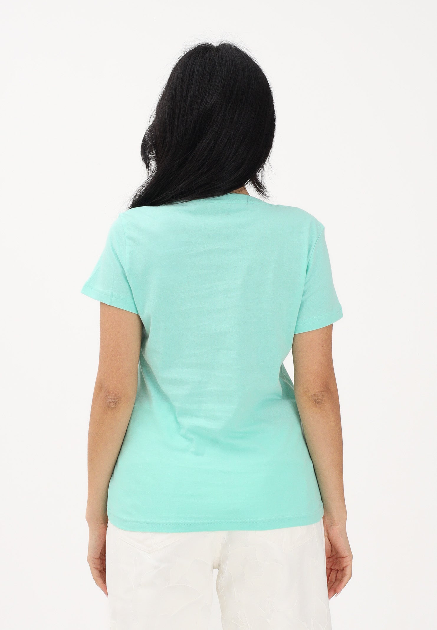 PUMA T-shirt a manica corta ESS N. 1 turchese da donna 682371 44 PUMA 
