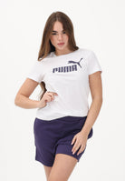 PUMA T-shirt a manica corta ESS N. 1 bianca da donna 682371 51 PUMA 