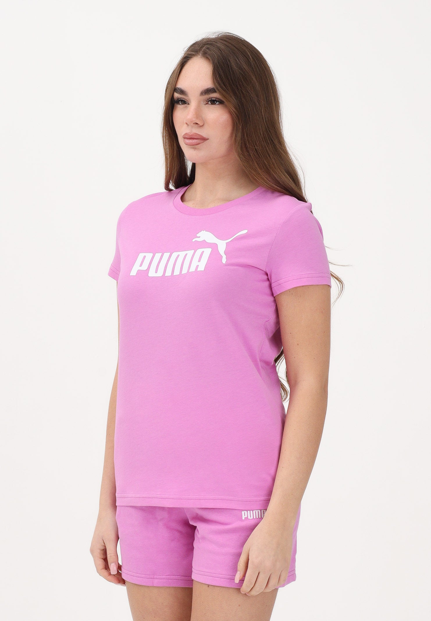 PUMA T-shirt a manica corta ESS N. 1 fucsia da donna 682371 74 PUMA 