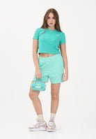 PUMA Shorts sportivo ESS Small No. 1 Logo 5'' High-Waist verde acqua da donna 682441 44 PUMA 