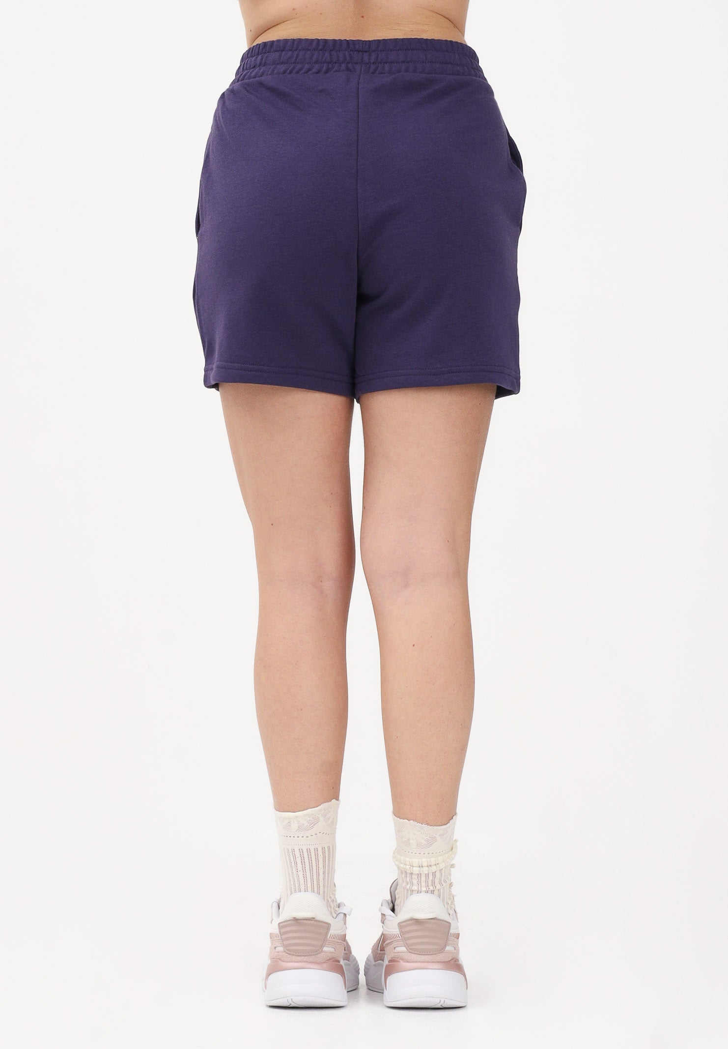 PUMA Shorts sportivo ESS Small No. 1 Logo 5'' High-Waist viola da donna 682441 64 PUMA 