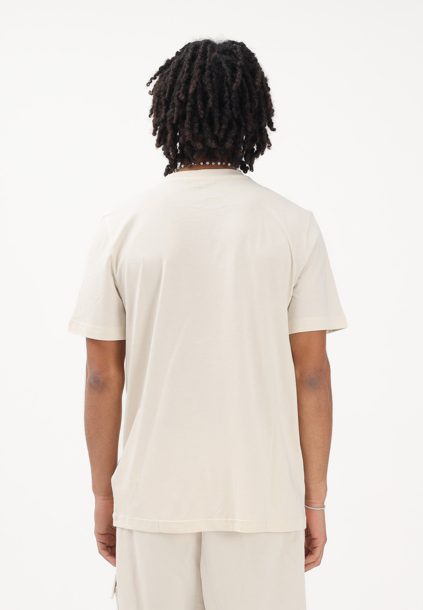 PUMA T-shirt a manica corta Ess Small No. 1 Logo panna da uomo 682535 87 PUMA 
