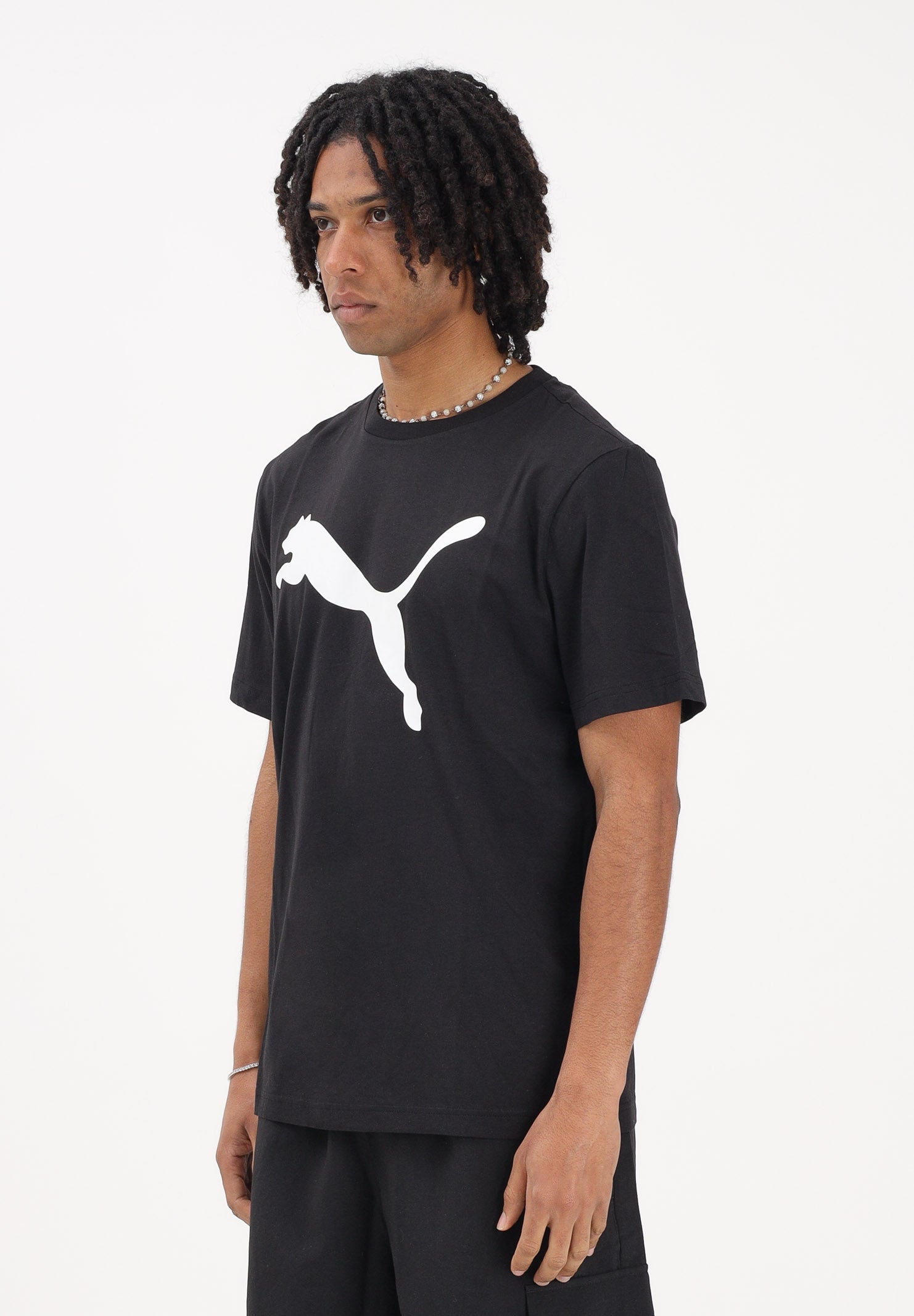 PUMA T-shirt a manica corta Ess nera da uomo 682536 01 PUMA 