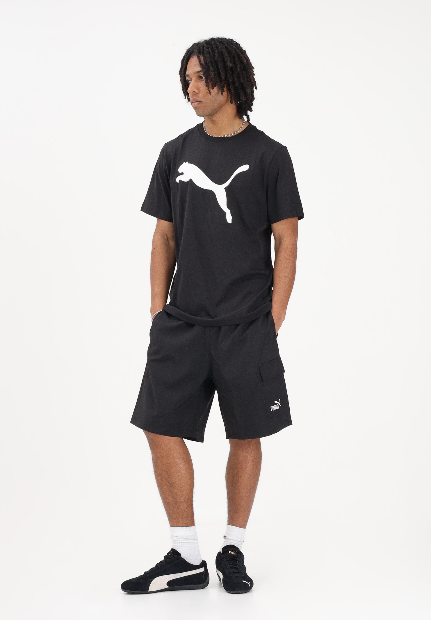 PUMA T-shirt a manica corta Ess nera da uomo 682536 01 PUMA 