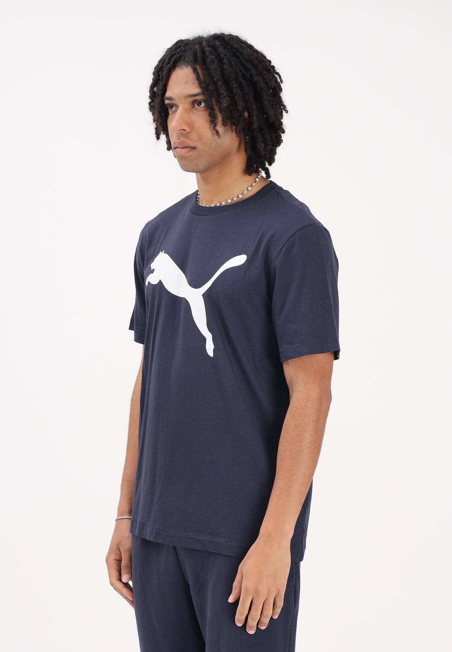 PUMA T-shirt a manica corta Ess blu da uomo 682536 16 PUMA 