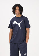 PUMA T-shirt a manica corta Ess blu da uomo 682536 16 PUMA 