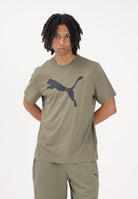 PUMA T-shirt a manica corta Ess verde militare da uomo 682536 81 PUMA 