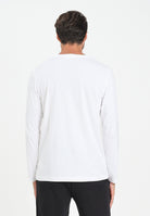 PUMA T-shirt a manica lunga Essentials con logo N. 1 bianca da uomo 682546 02 PUMA 