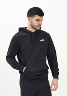 PUMA Felpa con cappuccio Essentials nera da uomo 682576 01 PUMA 