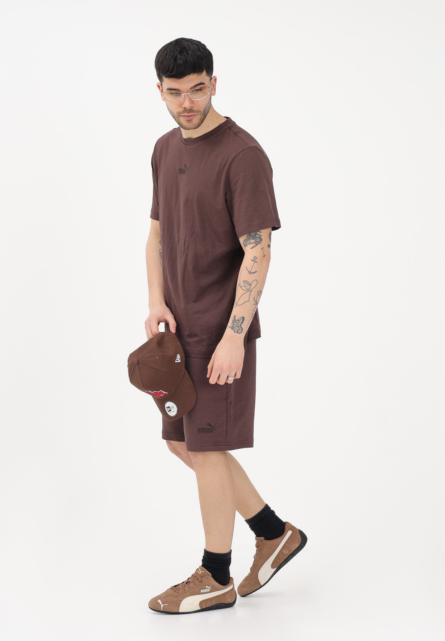 PUMA Shorts sportivo Essentials No. 1 Logo 10" marrone da uomo 682595 31 PUMA 