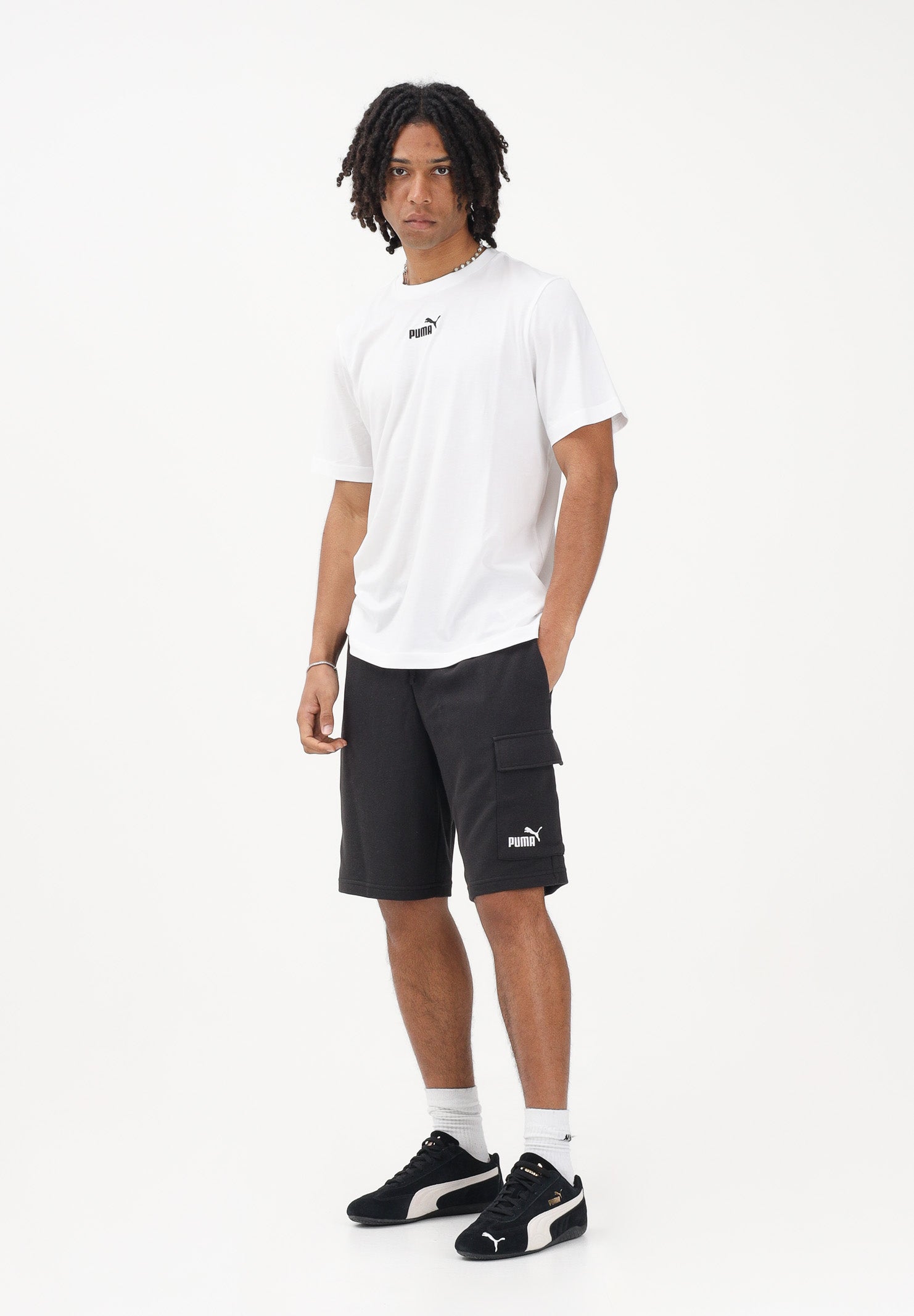 PUMA Shorts cargo Essentials con logo N. 1 nero da uomo 682662 01 PUMA 