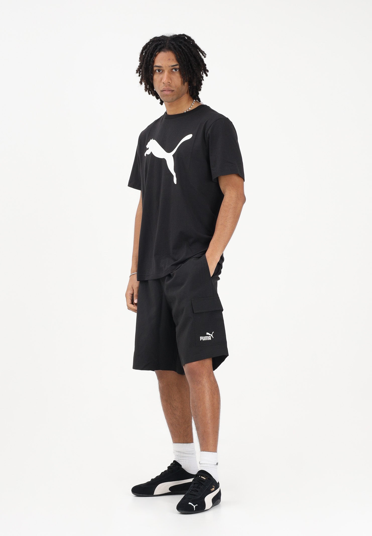 PUMA Shorts sportivo Essentials Cargo nero da uomo 682664 01 PUMA 