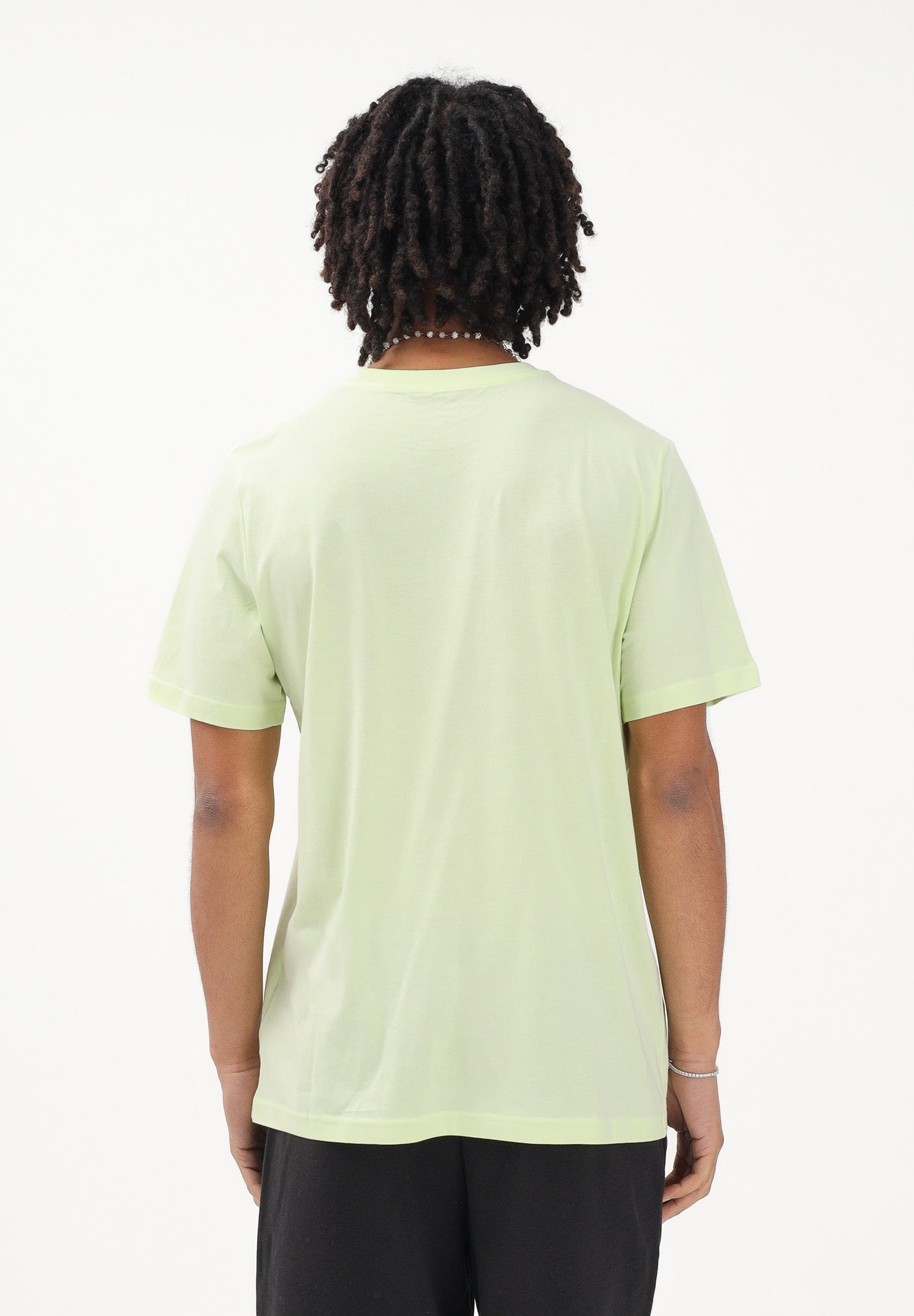 PUMA T-shirt a manica corta Essentials 2 Colour N.1 Logo verde lime da uomo 684708 76 PUMA 