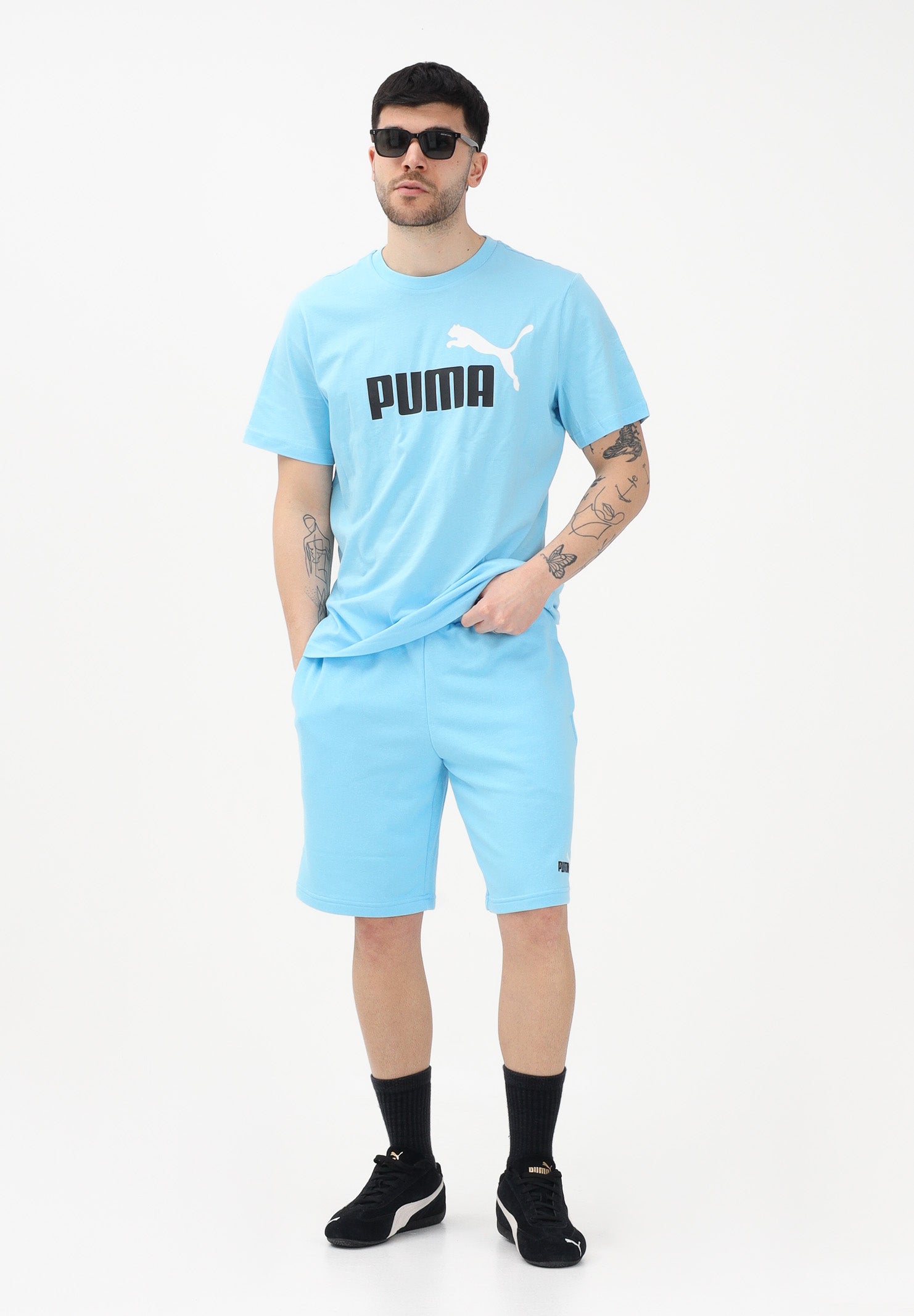 PUMA Shorts sportivo Essentials azzurro da uomo 684715 45 PUMA 