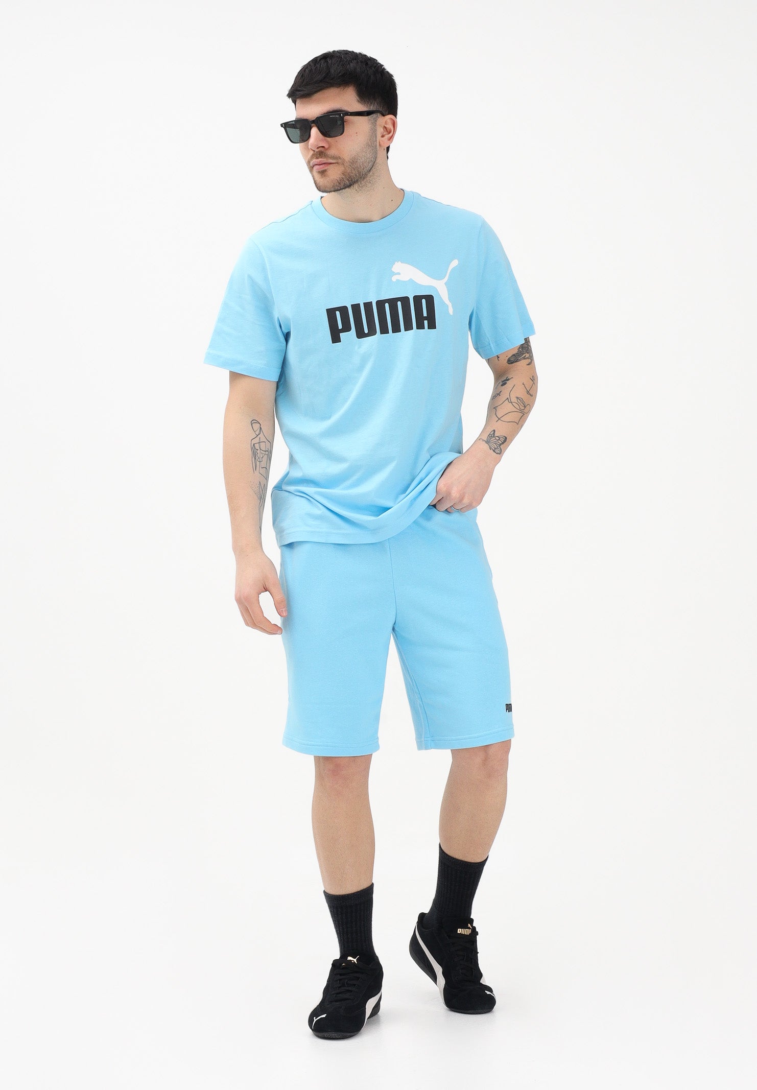 PUMA Shorts sportivo Essentials azzurro da uomo 684715 45 PUMA 