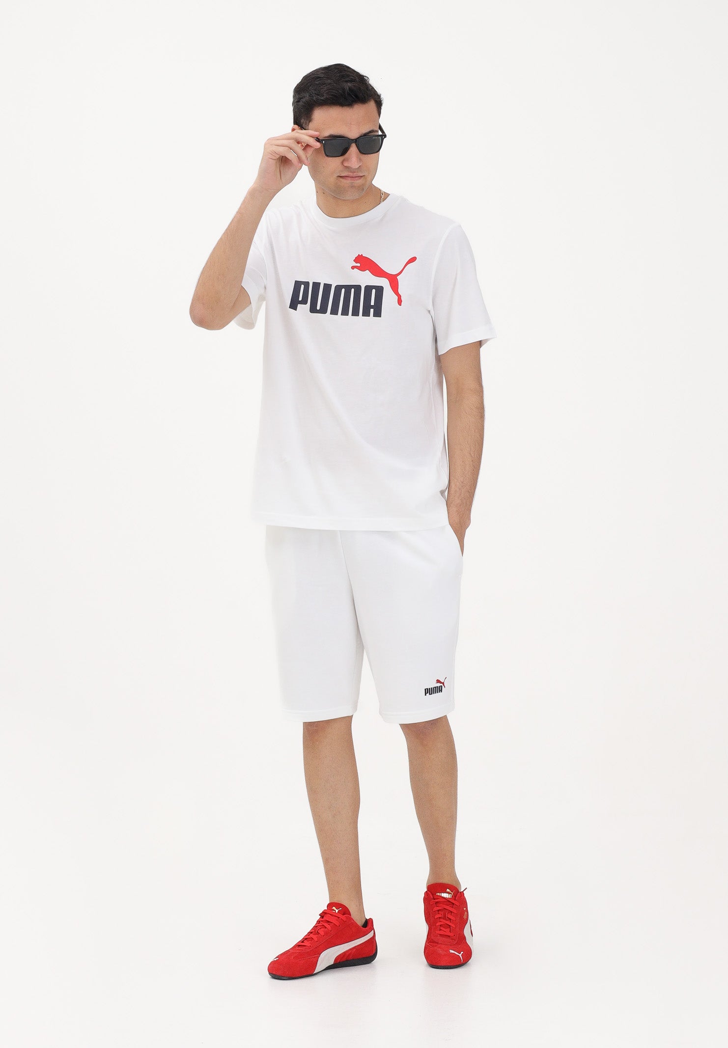 PUMA Shorts sportivo Essentials bianco da uomo 684715 52 PUMA 