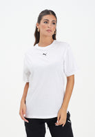 PUMA T-shirt a manica corta ESS Relaxed bianca da donna 684971 02 PUMA 