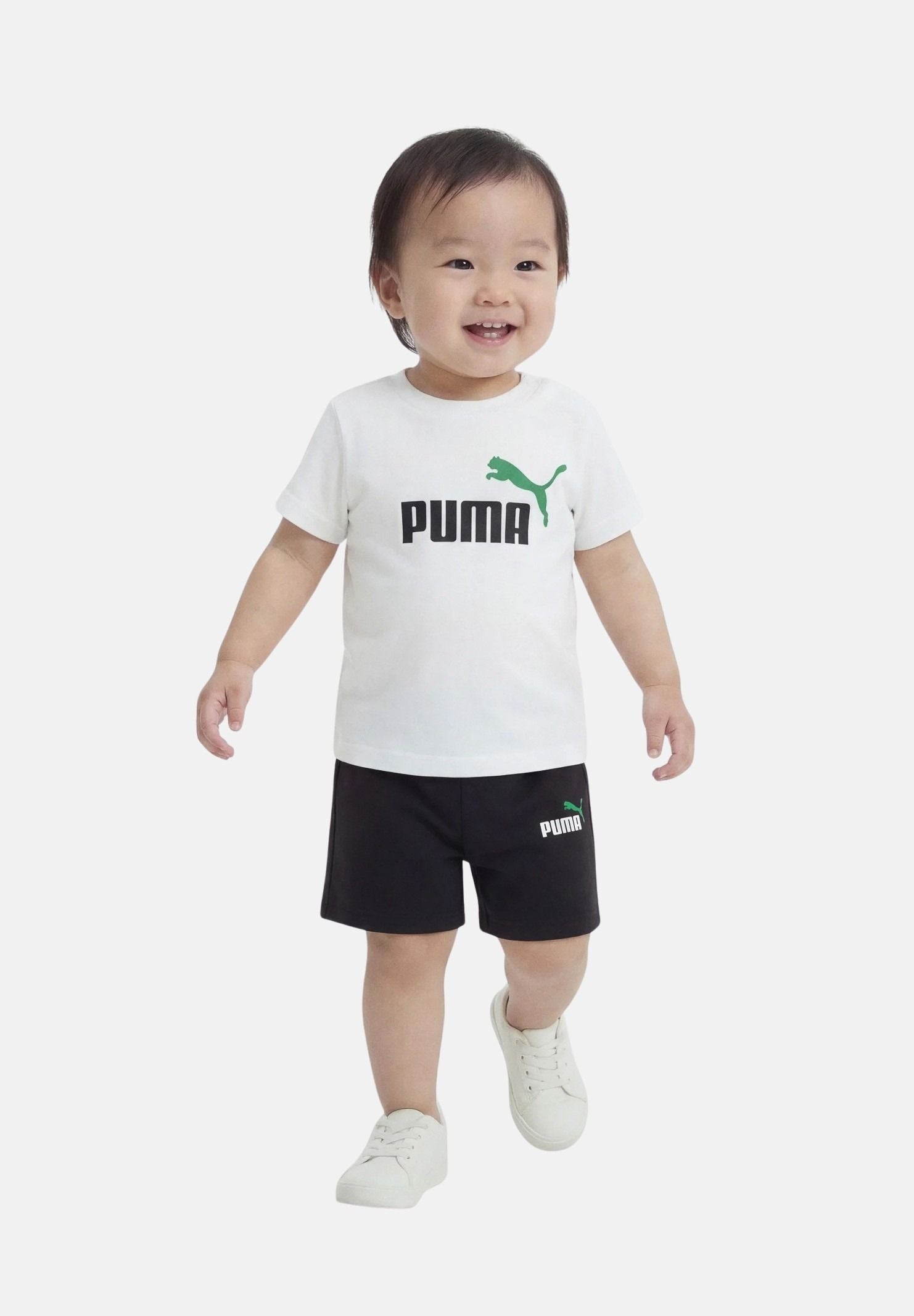 PUMA Completino Minicats Ess bianco e nero da neonato 686285 57 PUMA 