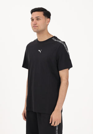 PUMA T-shirt a manica corta Essentials Tape nera da uomo 691693 01 PUMA 