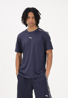 PUMA T-shirt a manica corta Essentials Tape blu da uomo 691693 16 PUMA 