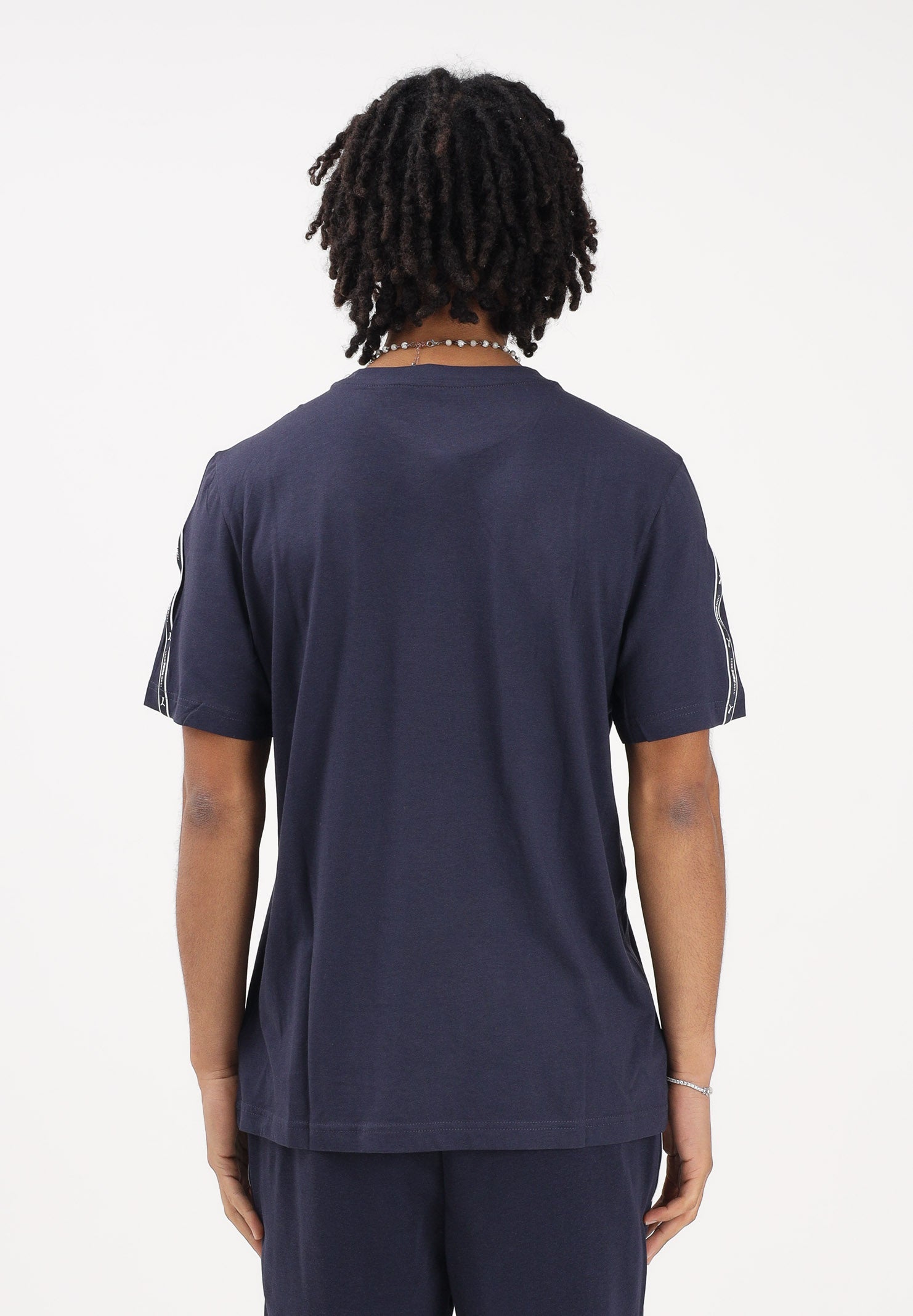 PUMA T-shirt a manica corta Essentials Tape blu da uomo 691693 16 PUMA 