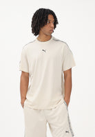 PUMA T-shirt a manica corta Essentials Tape panna da uomo 691693 87 PUMA 