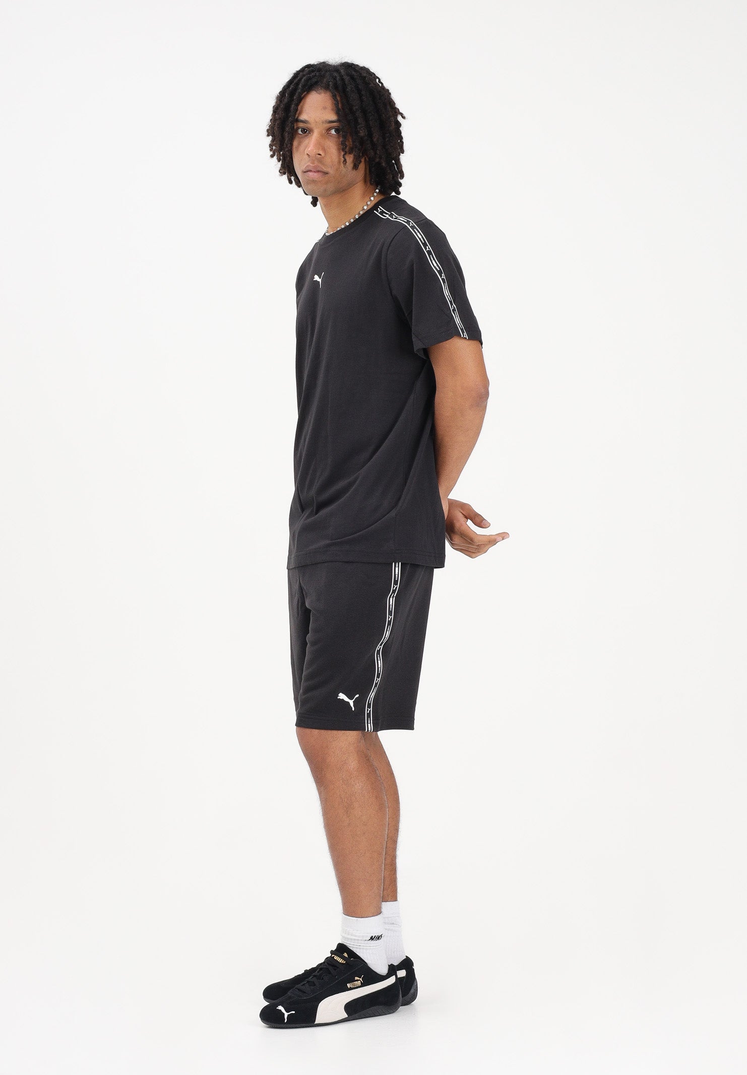 PUMA Shorts sportivo Essentials Tape nero da uomo 691696 01 PUMA 