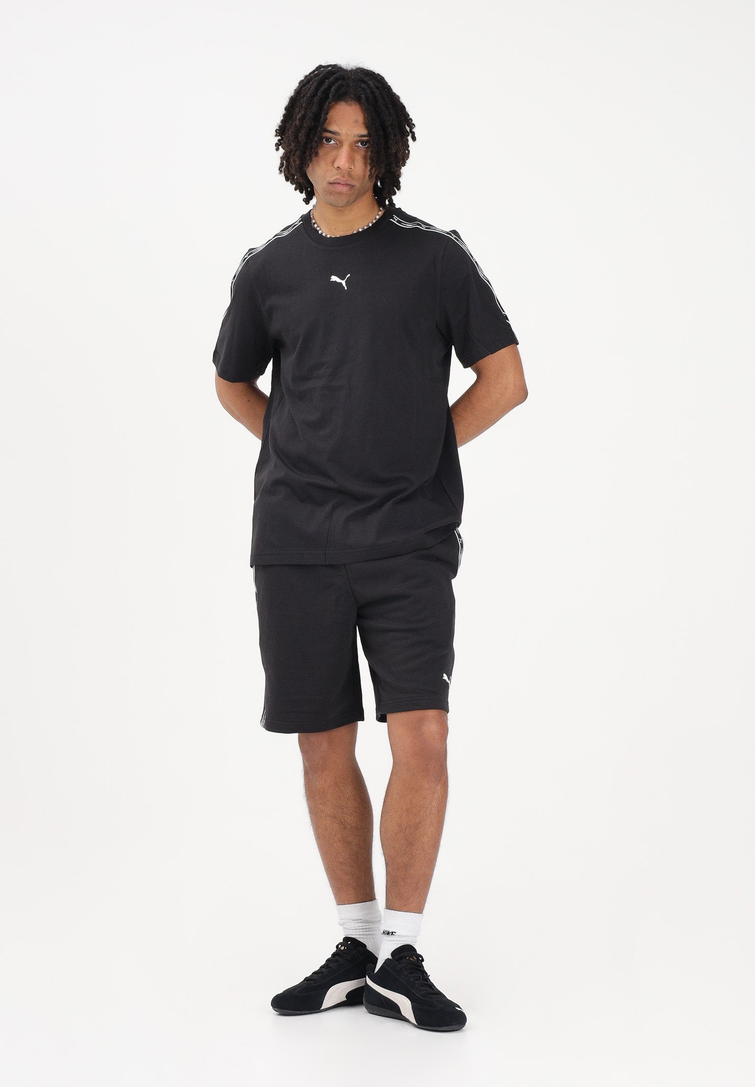 PUMA Shorts sportivo Essentials Tape nero da uomo 691696 01 PUMA 