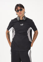 PUMA T-shirt a manica corta Essentials Block nera da uomo 691698 01 PUMA 