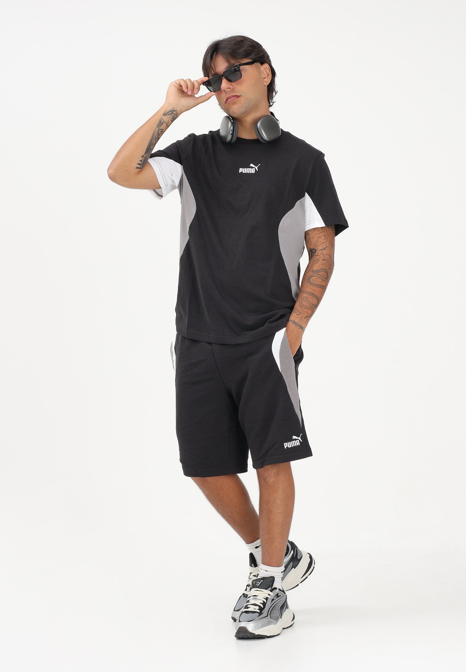 PUMA Shorts sportivo Essentials Block nero da uomo 691701 01 PUMA 