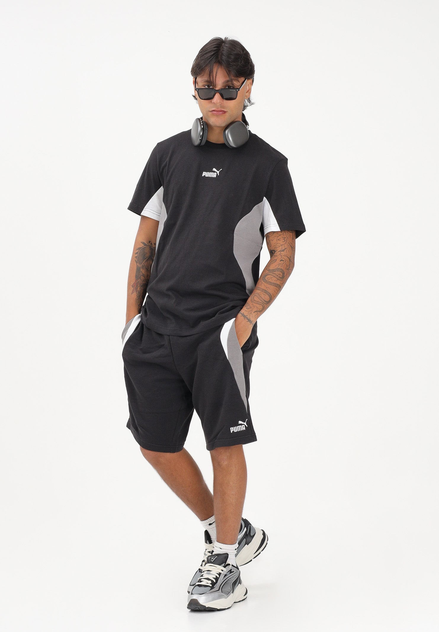 PUMA Shorts sportivo Essentials Block nero da uomo 691701 01 PUMA 