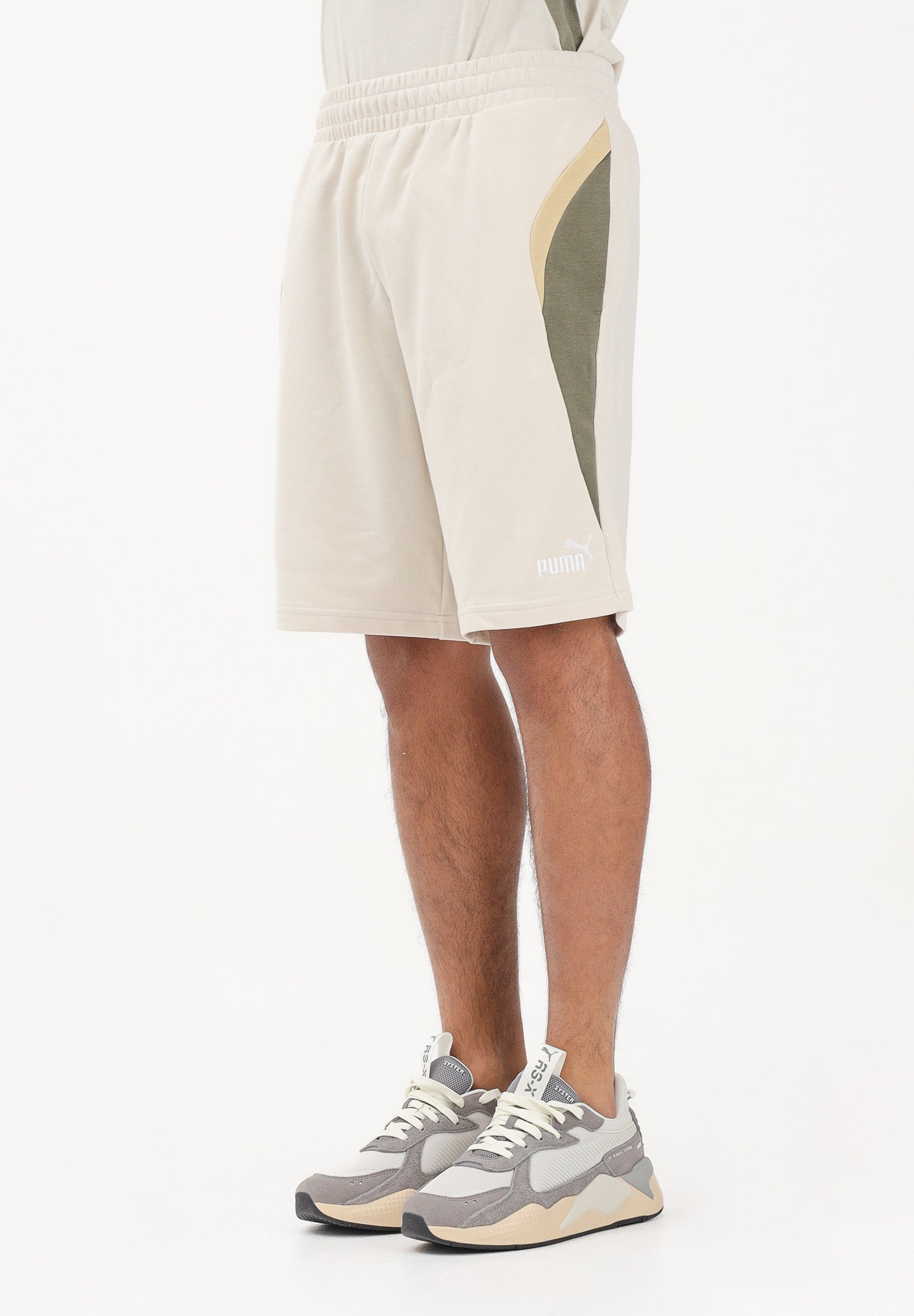 PUMA Shorts sportivo Essentials Block panna da uomo 691701 87 PUMA 